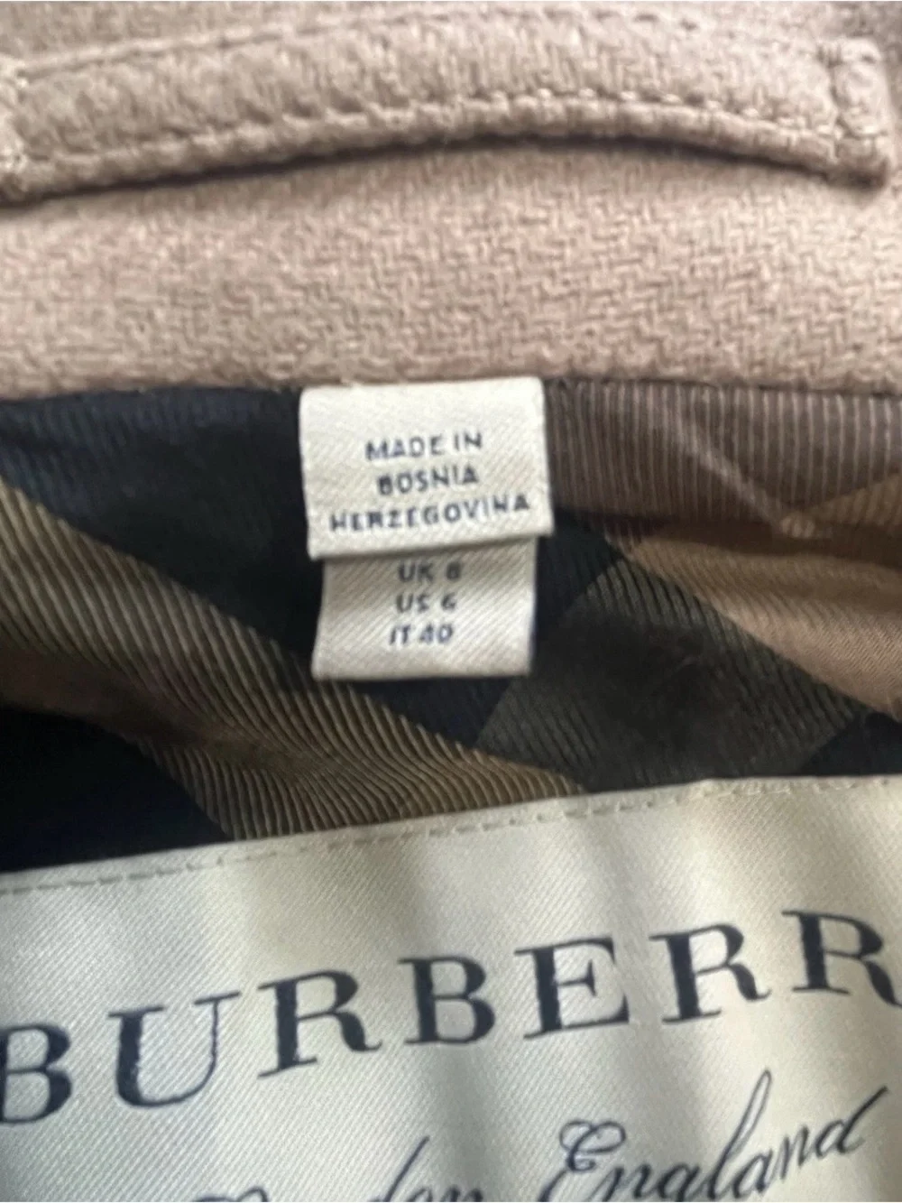 BURBERRY DAYLESMOORE VIRGIN WOOL CASHMERE TRENCH COAT SIZE 6 - Picture 14 of 15
